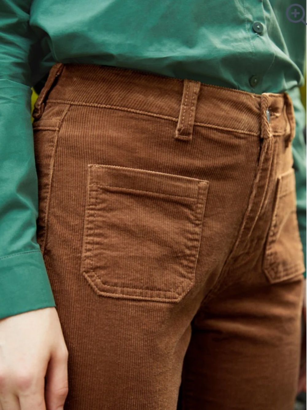 NWT ModCloth All Aboard For Corduroy Flare-Leg Pants ****read note - Picture 3 of 6